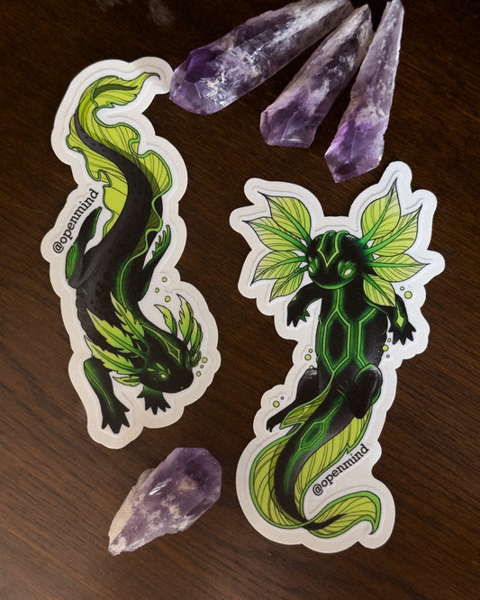 Toxic Axolotl Sticker Set