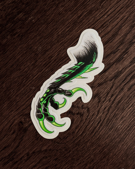 Toxic Bird Foot Sticker