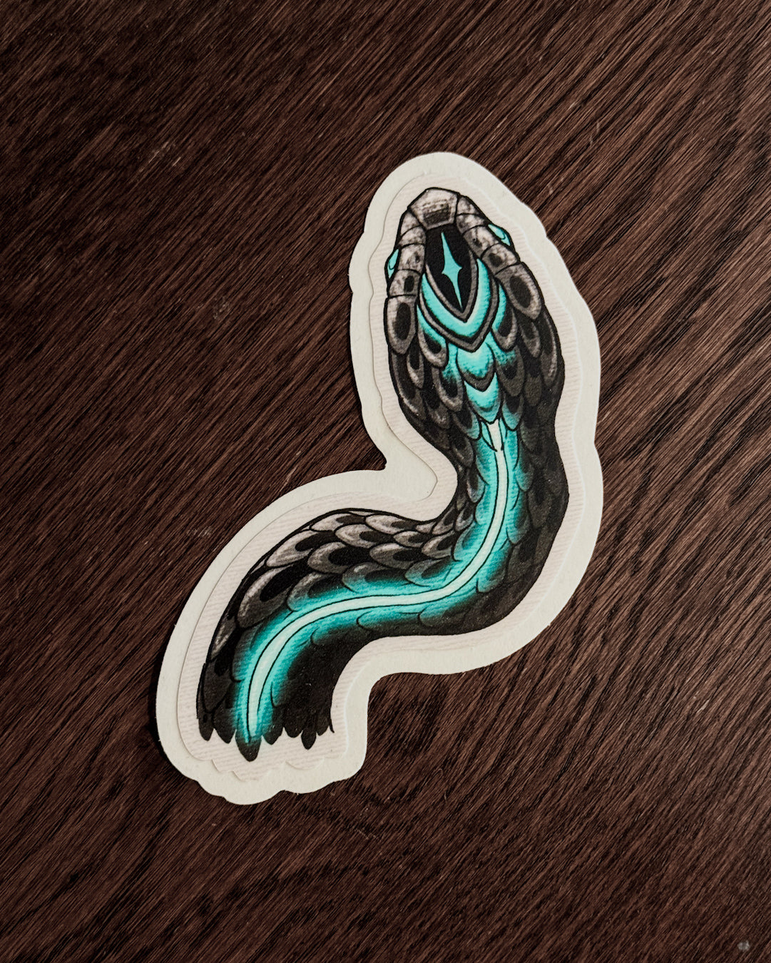 Divine Snake Head Sticker