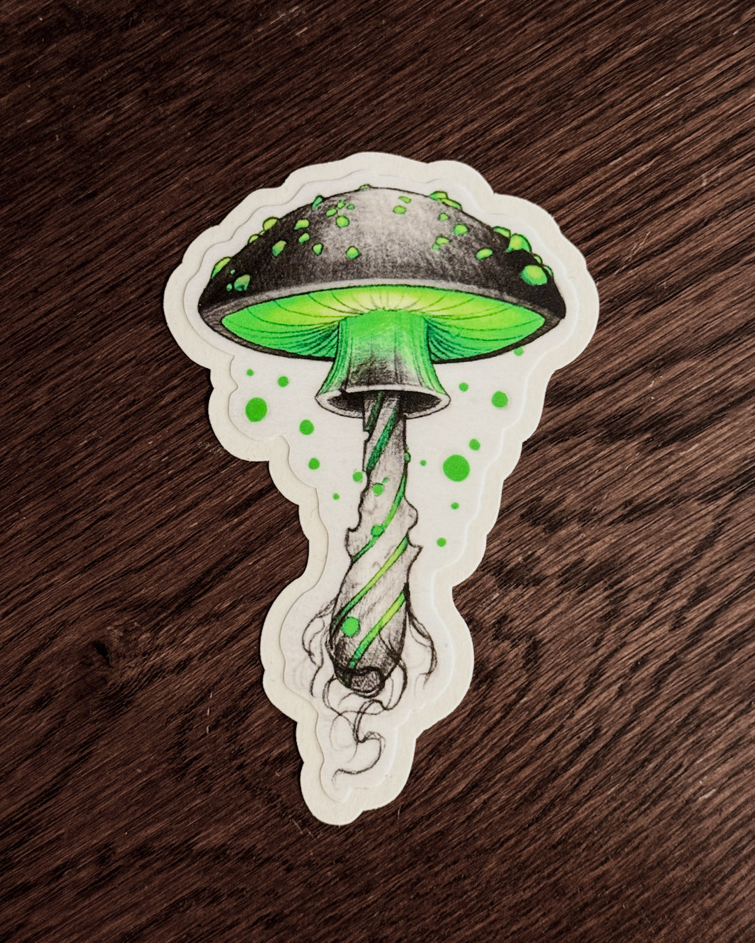 Toxic Mushroom Sticker