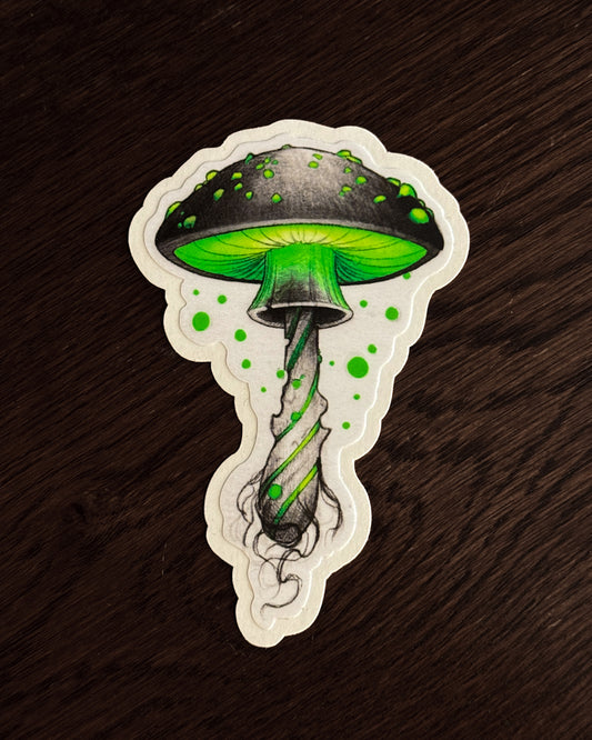 Toxic Mushroom Sticker
