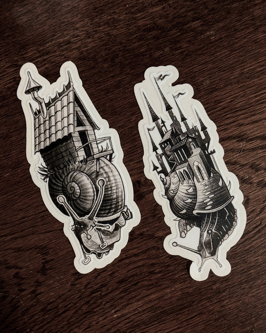 Snail House Sticker Set