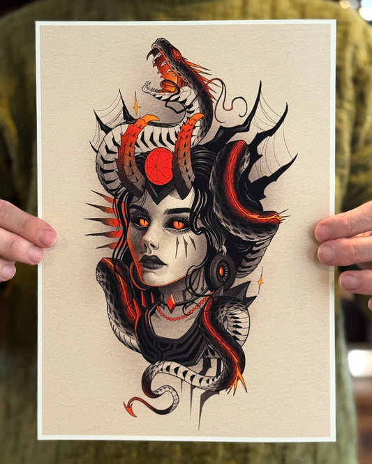 Serpent Whisperer Print