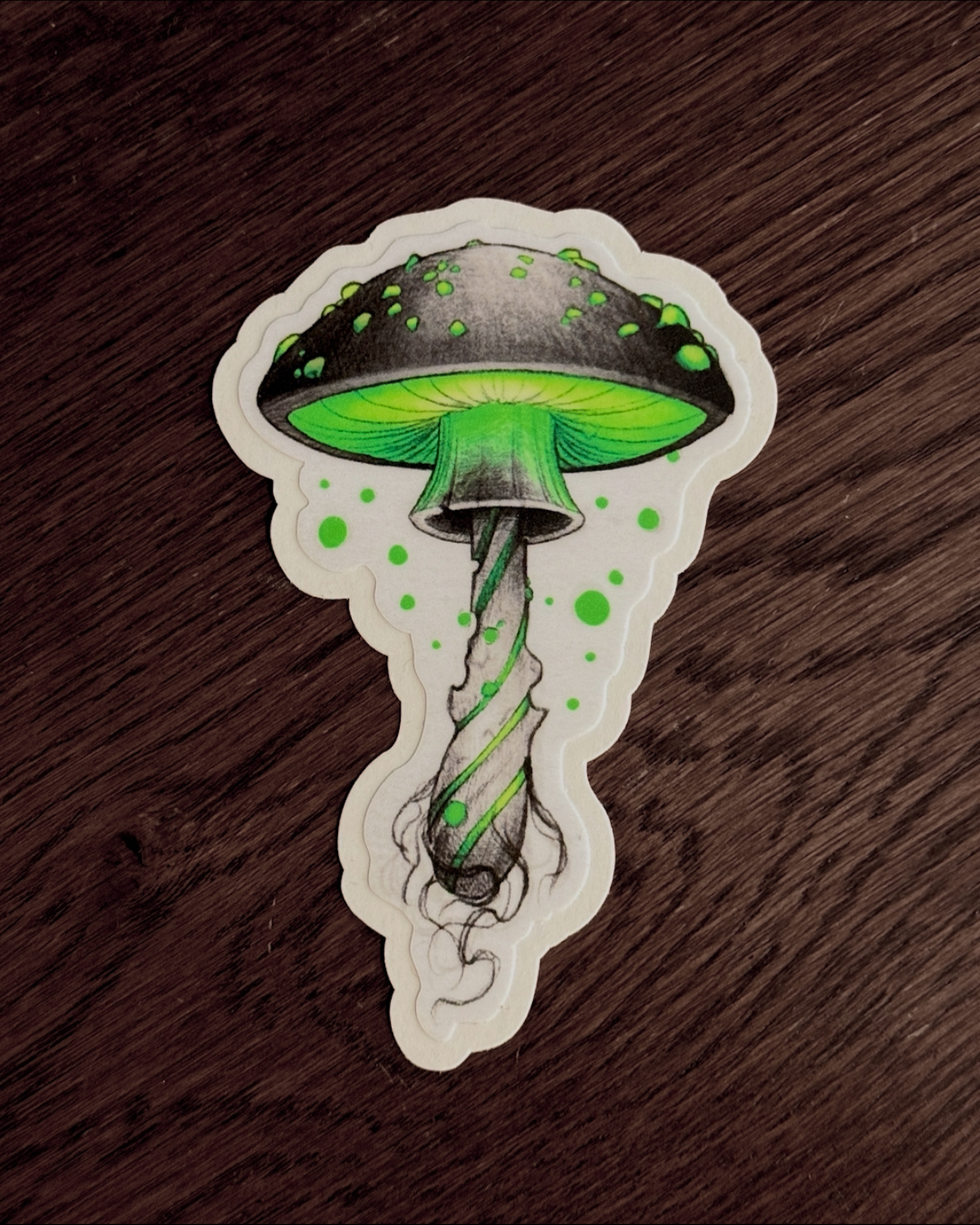 Toxic Mushroom Sticker