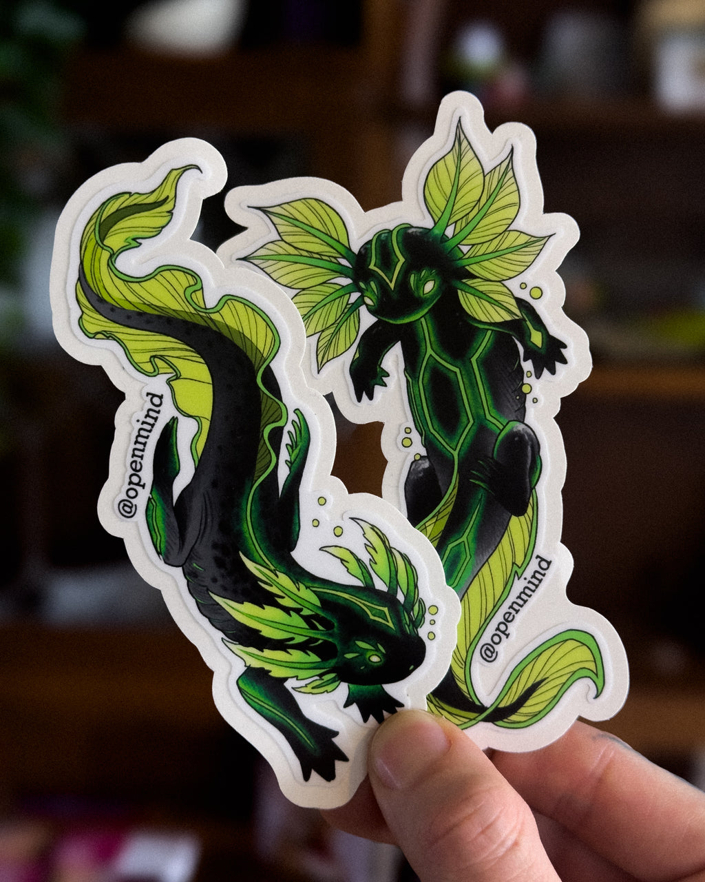 Toxic Axolotl Sticker Set